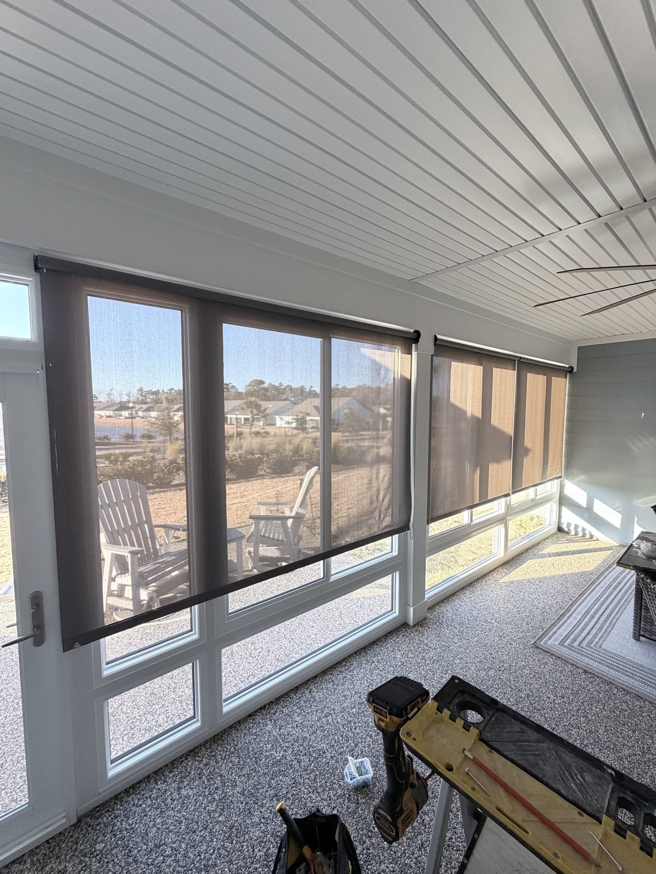 Patio shades in Del Webb