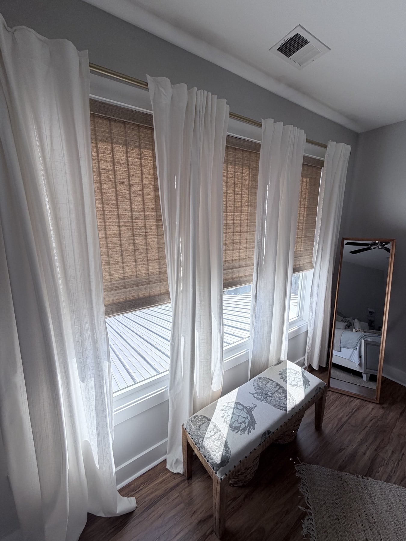 Woven wood shades and drapery, North Myrtle Beach