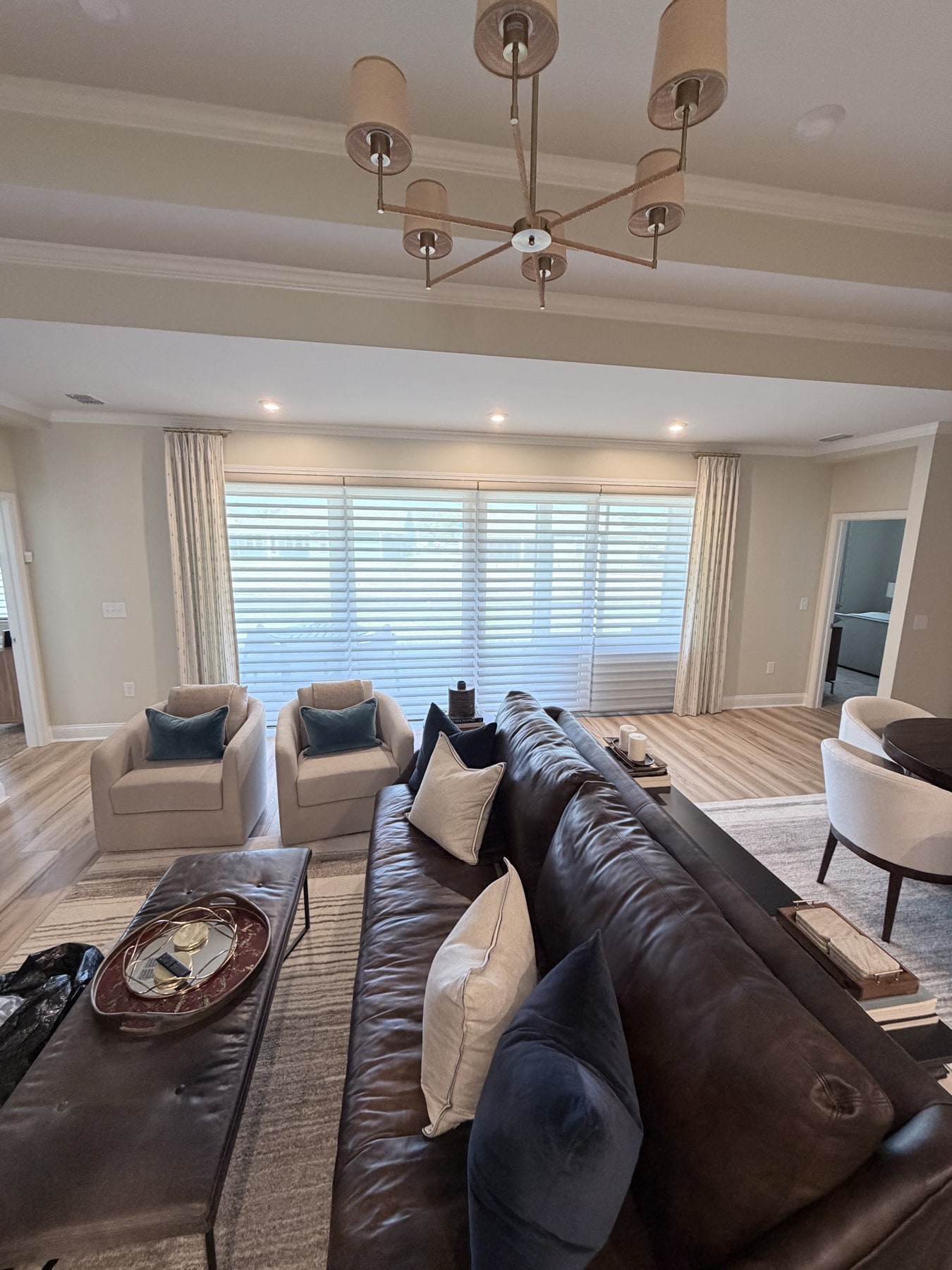 Custom drapery in Del Webb